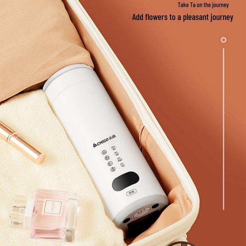 Умный дорожный чайник Chigo: Портативная электрическая кружка для кипячения, нагрева и термоизоляции. Идеально для использования в офисе и в путешествиях.