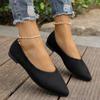 Fashion New Coat Solid Color Large Light Mouth Women's Suede Comfortable Flat Shoes Women's