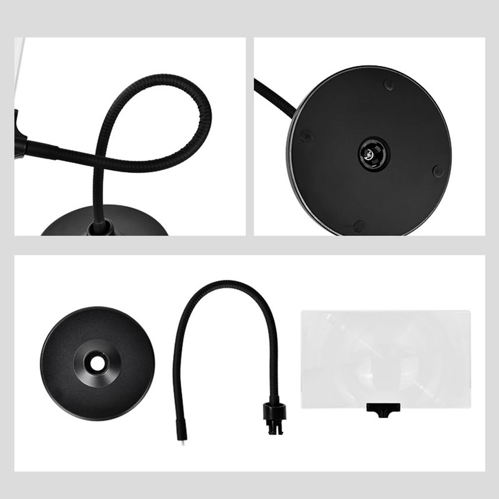 4-кратное увеличительное стекло с подставкой 10x5,7 дюйма Большая лупа на всю страницу Гибкое съемное настольное увеличительное стекло для чтения