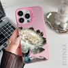 Роскошный защитный чехол Lotus Flower Anti-Drop для iPhone 16 Pro Max 15 14 13 12 11 Pro XR XS X 7 8 Plus с защитным покрытием для объектива