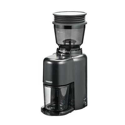 Электрическая кофемолка HARIO V60 Compact N Кофемолка 39 уровней Регулируемый конический тип Нержавеющая ступка Черный EVCN-8-B