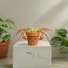 Funny & Unique Middle Finger Plant Pot, Face Smiling Flower Pot, Succulent Planter, Resin Figure Planter Pot For Indoor Outdoor