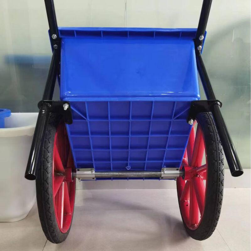HAODEYI Heavy-Duty Hand Push Dump Cart