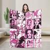 Nana Hachi  Manga Knitted Blanket Anime  Flannel Throw Blanket Summer Air Conditioning Portable Soft Warm Bedsprea