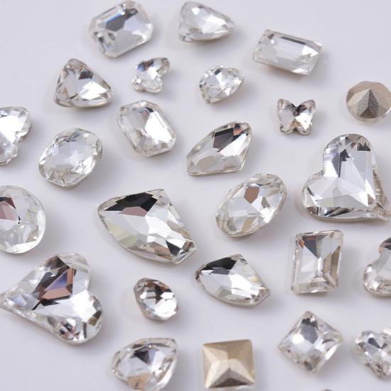 Изысканные стразы для ногтей, прозрачные, не выцветающие, декоративные