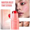 Fruit jelly coral blush lip gloss stick jelly texture easy to apply moisturizing blush lip gloss stick 1