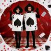 Забавные косплей костюмы, тот же костюм Алисы в Стране чудес, червы, пики, карточный костюм для вечеринки для мужчин и женщин