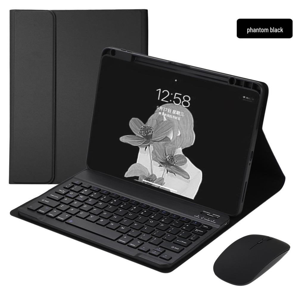 Совместимый чехол-клавиатура Bluetooth из кожи с отсеком для стилуса для планшетов Xiaomi Tablet 5/6/7/8 Pro / RedmiPad 2