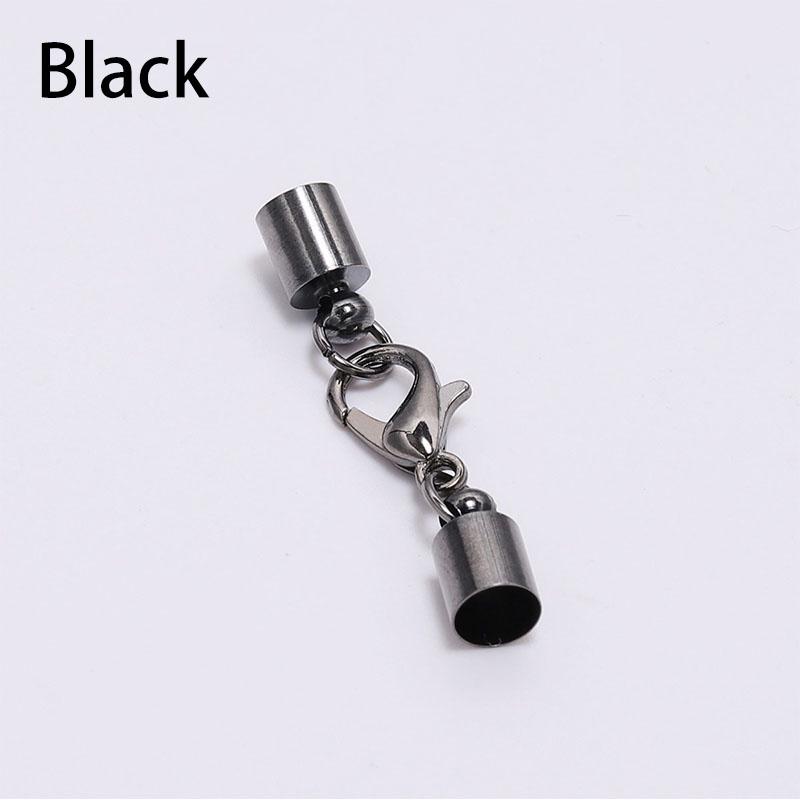 10 шт./лот браслет-цепочка с круглыми концами шнура, заглушки, браслет из кожаного шнура