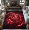 VfB Stuttgart Football Print Crystal Velvet Rug, Comfortable Water Absorbent Non Slip Indoor Floor Carpet
