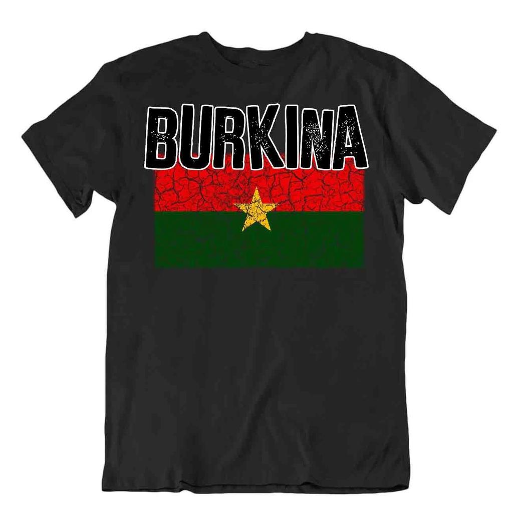 Flag T-Shirt Burkina Fashion Country Souvenir Gift Tee Pride logo