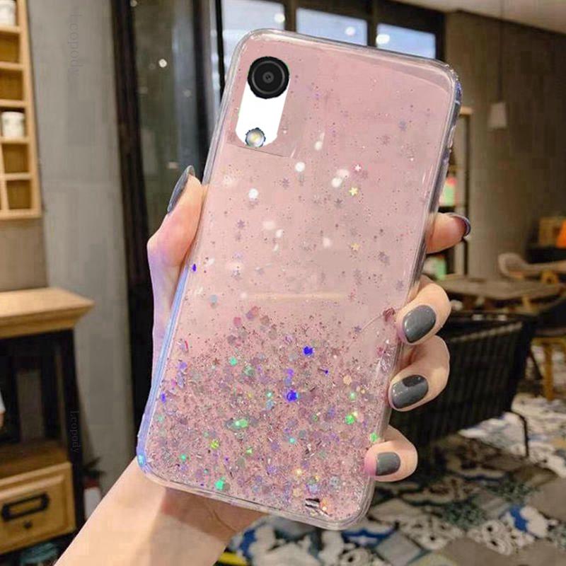 Роскошный блестящий мягкий чехол для телефона Samsung Galaxy A03 Core A032F A03Core, блестящая задняя крышка для Samsung A 03 Core, бампер