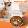 900 мл миска для медленного кормления собак, противоскользящая миска для медленного кормления собак, миска для сухого и влажного корма, симпатичная миска для собак в форме кошачьей лапы для крупных пород