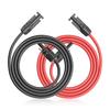 Cleqee 12AWG 3m Solar Connector Cable Solar Extension Cable for Solar Panel Connection Solar Panel Parallel Connection Cable Solar Panel Cable Solar C