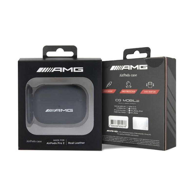 Amg Leather Big Logo - Etui Airpods Pro 2 (Czarny)