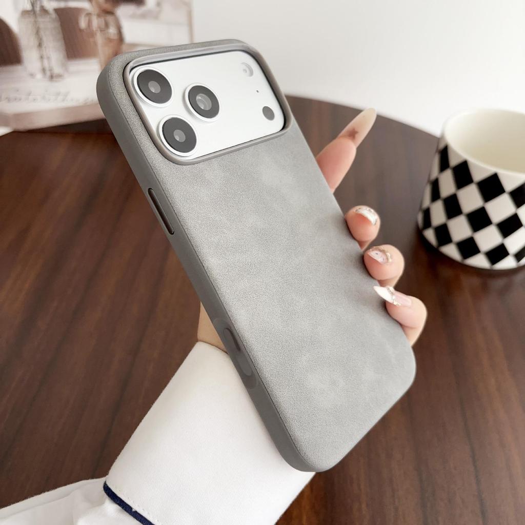 Мягкий чехол из премиальной замши ягненка для Apple 17Pro, 16Pro, 15, 14, 13Pro - Роскошная защита