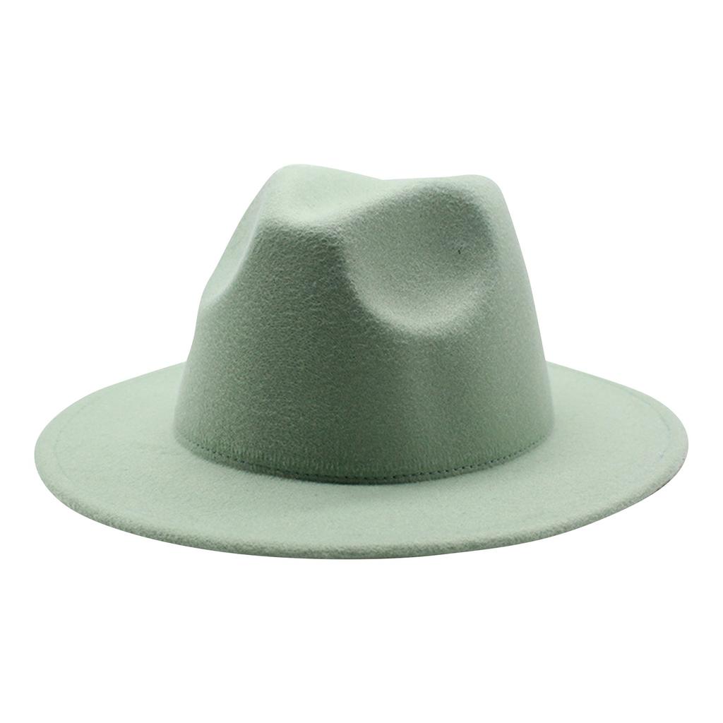 Унисекс Минималистский шерстяной цилиндр Jazz Hat