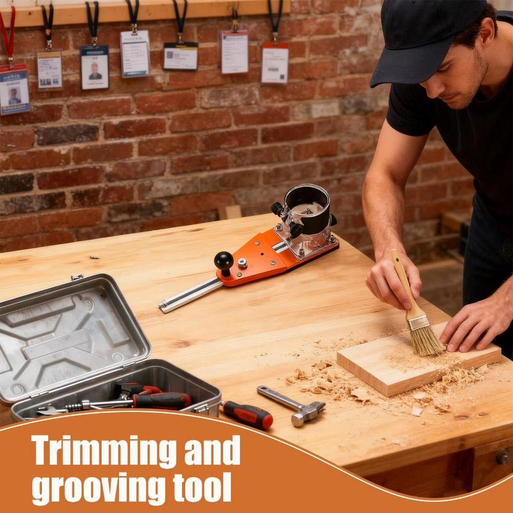 Fixing Bolts Circle Cutting Jig Adjustable Guide Router Circle Cutter Trimming Machine  Woodworking