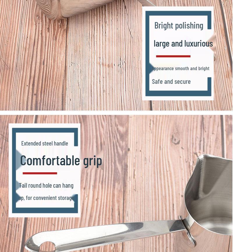 Кувшин из нержавеющей стали 304 с длинной ручкой для латте-арта и вспенивания (300-950 мл)