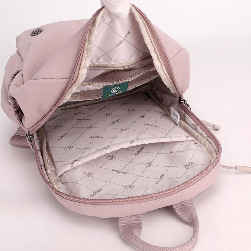 Женский рюкзак большой вместимости однотонный рюкзак