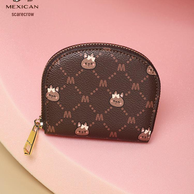 Женский модный компактный кошелек для монет и визитница - Милый дизайн