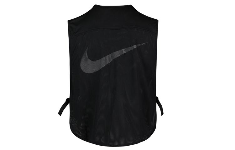 Nike Жилеты Мужские Черные Без Воротника Умеренные Городские Технологичная Одежда CK9975-010