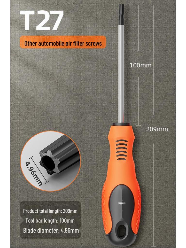 Green Forest Magnetic Hex & Mi Word Screwdriver Set: T8, T15, T20, T25, T30