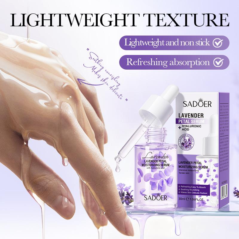 Сыворотка с лепестками лаванды 30 мл Увлажняющая Увлажняющая Сыворотка Средства по уходу за кожей