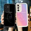 Чехол для телефона Samsung Galaxy A17 A16 A15 A14 A13 Love Yourself Цветок Сердце Линия Kpop A56 A36 A26 A55 A35 A25 A54 A34 A24 A53 A