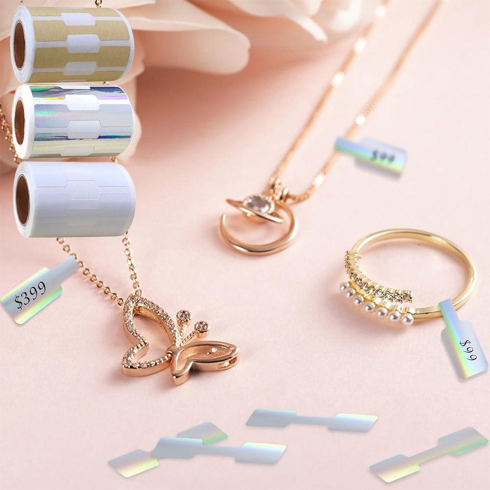 500 шт. многоцветное ожерелье, кольцо, ценники, пустые браслеты, бирки, креативные ценники для ювелирных изделий