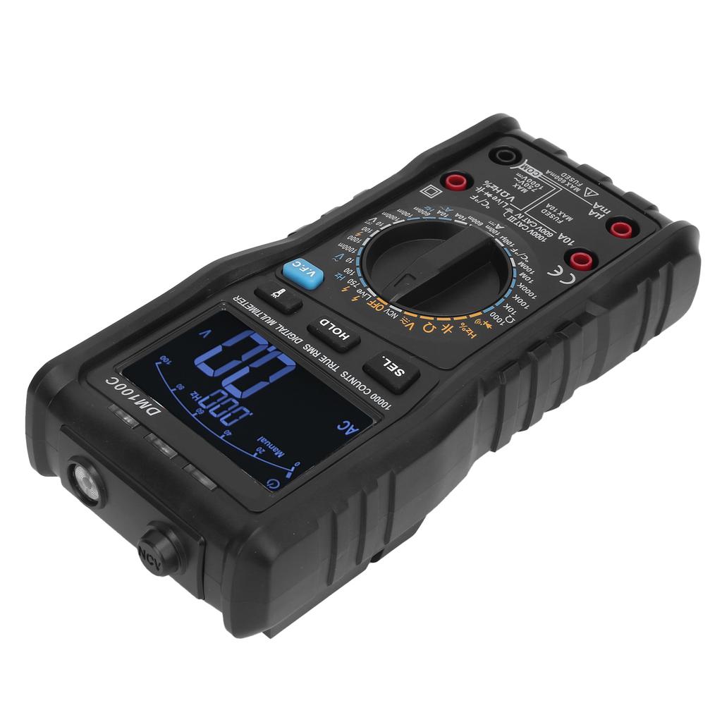 Мультиметр DM100C Высокоточный цифровой мультиметр для обслуживания электрооборудования 10A999.9V