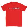 Unisex I Love Punch Monkey T Shirts  Pure Cotton Clothing Humorous Short Sleeve Crew Neck Tee Shirt New Arrival TShirt