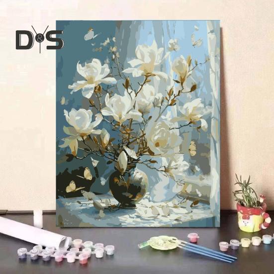 1 комплект для самостоятельной рисования маслом для взрослых с деревянным мольбертом, набор для самостоятельной раскраски по номерам, набор для развития практических навыков