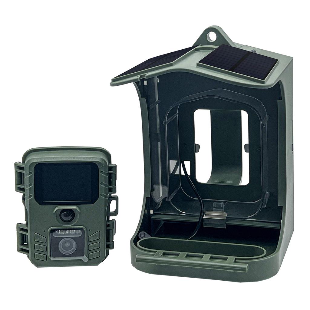 Солнечная батарея 1080P Беспроводная Wi-Fi Смарт-камера для кормления птиц Водонепроницаемая камера для наблюдения за птицами