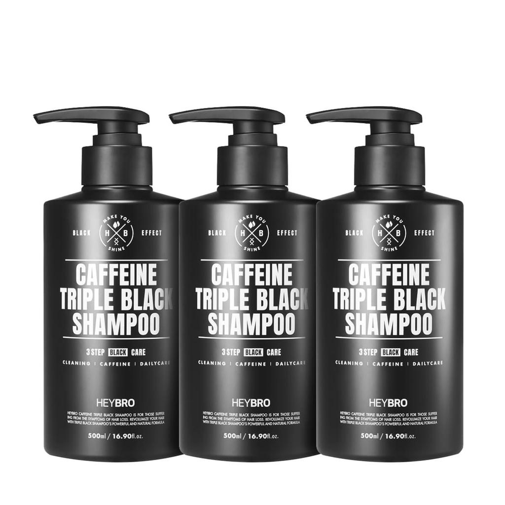 Caffeine Triple Black Shampoo 500ml (Set of 3)