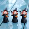 3Pcs Creative Halloween Witch Ornament Cartoon Halloween Party Decoration  Home Decor