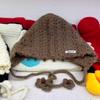 New ethnic style fashion versatile solid color women's autumn and winter face small bucket hat foreign air basin hat handmade knitted hat