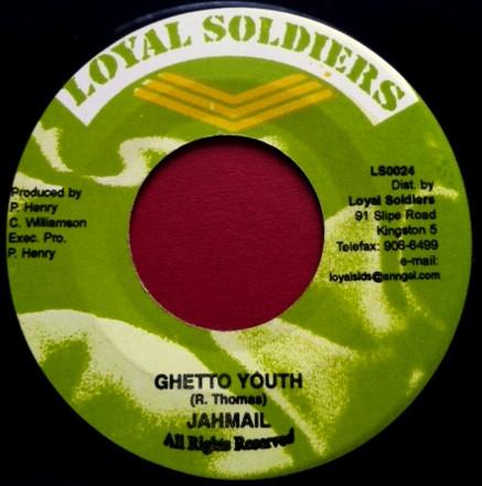 7inch Record JAHMALI - Ghetto Youth NONE Loyal Soldiers 2004 Jamaica Reggae, Ska & Dub Used