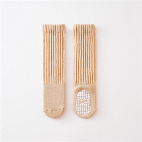 0-4 года Осень Зима Толстые Теплые Гольфы до колена Для Девочек Мальчиков Модные Простые Противоскользящие Носки для пола Детские Аксессуары для одежды