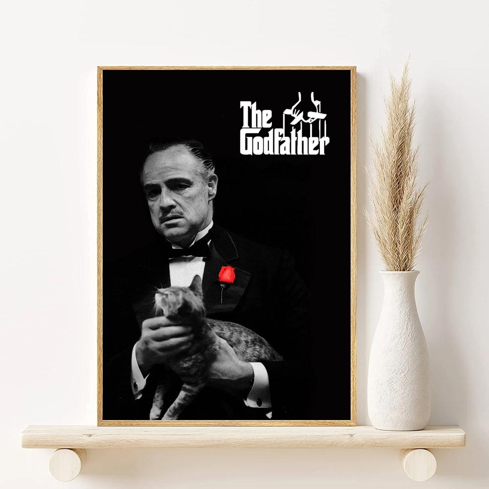 Классические киногангстеры Крестный отец Постер HD арт холст живопись дом гостиная спальня бар эстетическое украшение