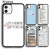 Мягкий чехол для телефона Krajews Grey's Anatomy Quotes из телесериала для iPhone 14 5 6s 7 8 plus XR XS 11 12 13 pro max Samsung S21 S22ultra