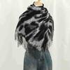 Autumn and Winter New Leopard Print Cape Scarf Women's Warm Versatile Scarf Comfortable Fashion Imitation Cashmere Shawl