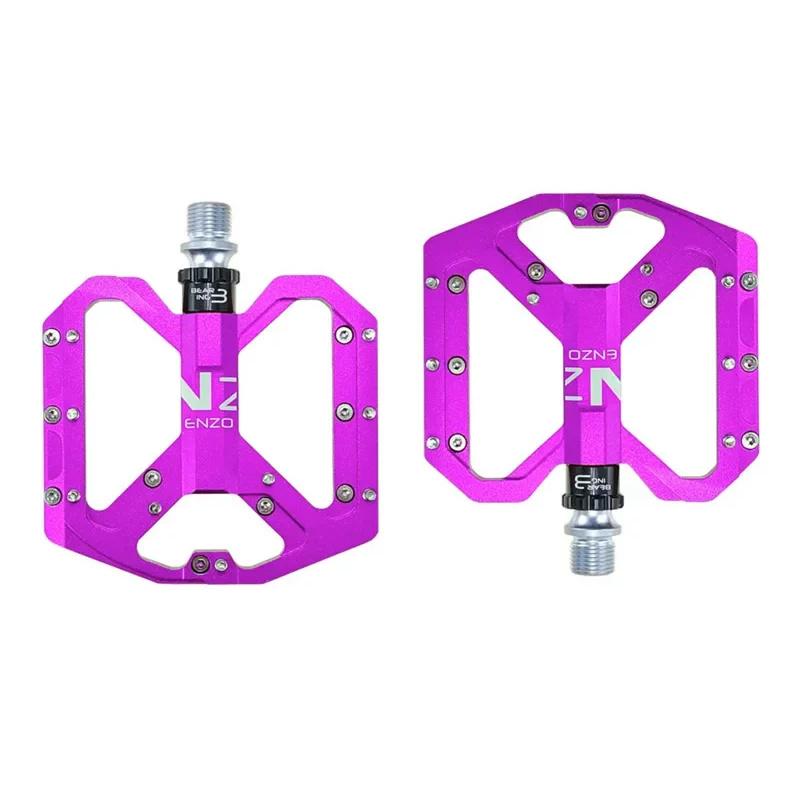 ENZO Flat Foot Ultralight Mountain Bike Pedals MTB CNC Aluminum Alloy Sealed 3 Bearing Anti-slip Bicycle Pedals Bicycle Parts