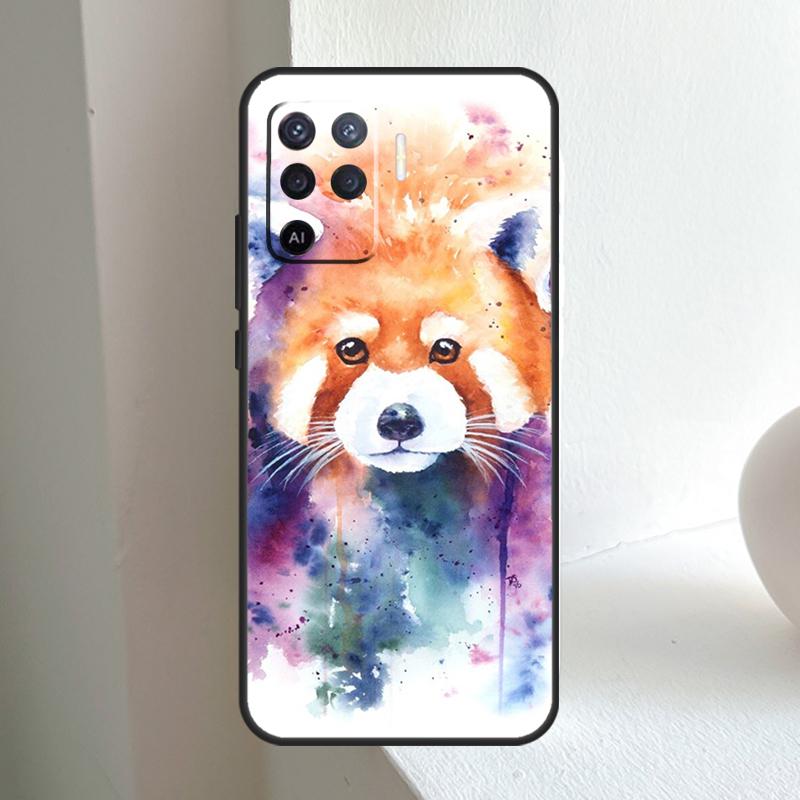 Красная панда Милое животное Для OPPO A80 A60 A40 A5 A6 Pro A15 A17 A57 A16 A76 A96 A18 A38 A58 A78 A98 A54 A74 A94 Чехол