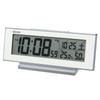 Часы Seiko SQ324W Будильник Температура и Влажность 82 x 206 x Видимые Ночью Часы, Всегда Включенный, Радиоуправляемый, Цифровой, Календарь, Дисплей, Белый,