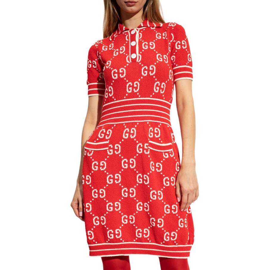 Gucci Платье-поло с монограммой GG 753920-XKCAN-6367