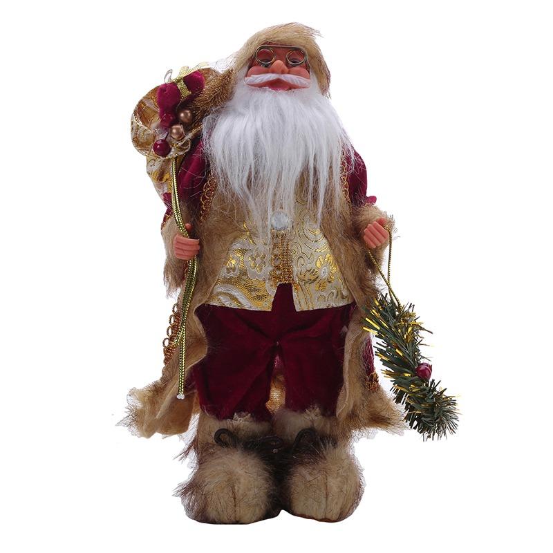 New Year Christmas Decorations For Home Height 30cm 45cm Santa Claus Doll Children's Gifts Window Ornaments Navidad