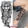 Fake Skull Tattoo Male Lion Wolf Tiger Snake Waterproof Tattoo Sticker Arm Art Fake Tattoo Male