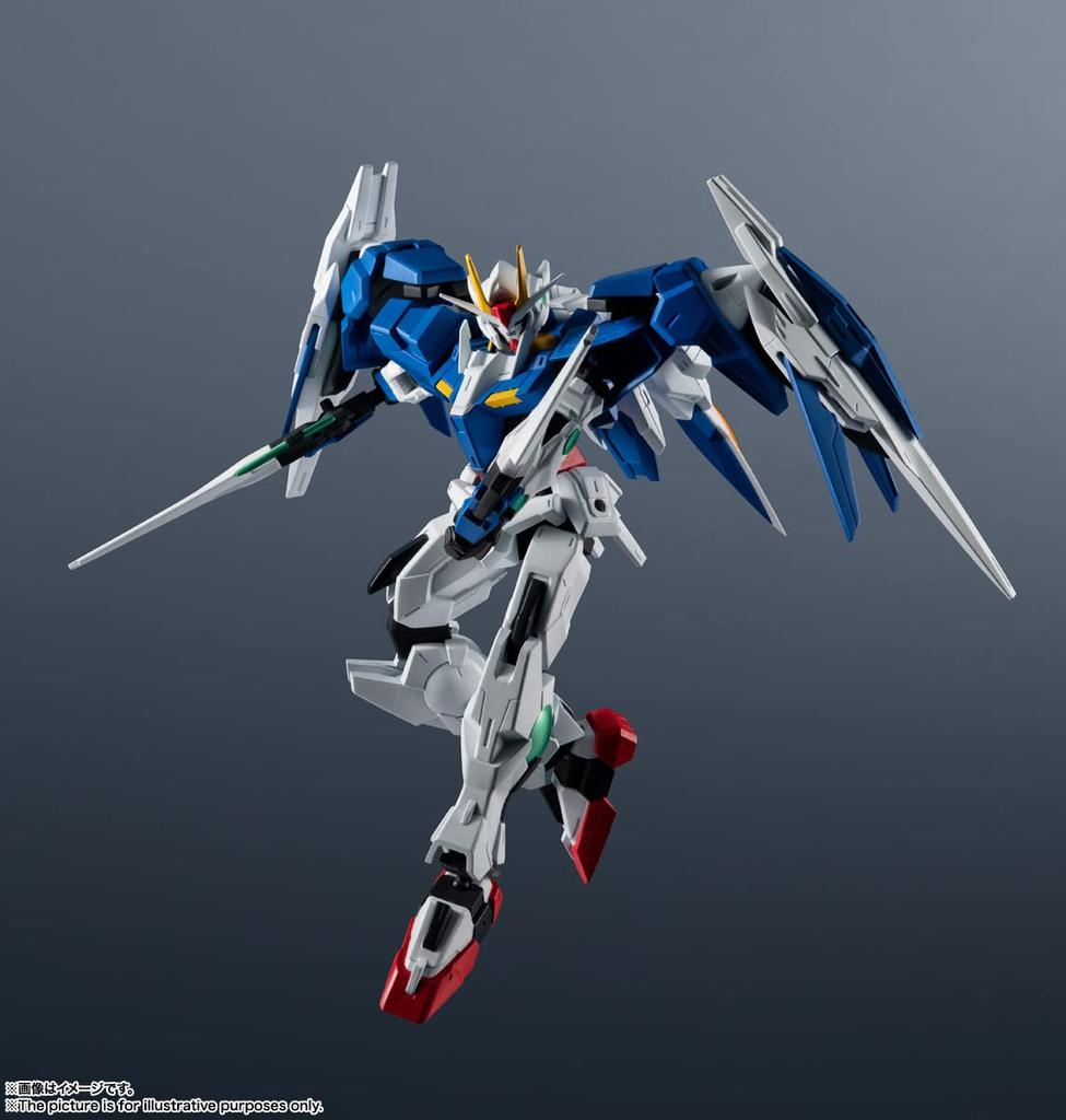TAMASHII NATIONS GUNDAM UNIVERSE Mobile Suit Gundam 00 00 RAISER 150mm Painted Movable Figure GN-0000+GNR-010 Approx. ABS&PVC