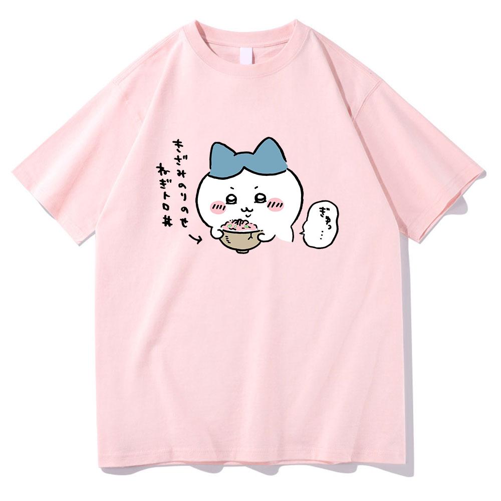 Cute Chiikawa T Shirt Unisex Harajuku Aesthetic Graphic Kawaii Tshirt Unisex Anime Cartoon Funny Streetwear Cotton Tee Shirt Korea